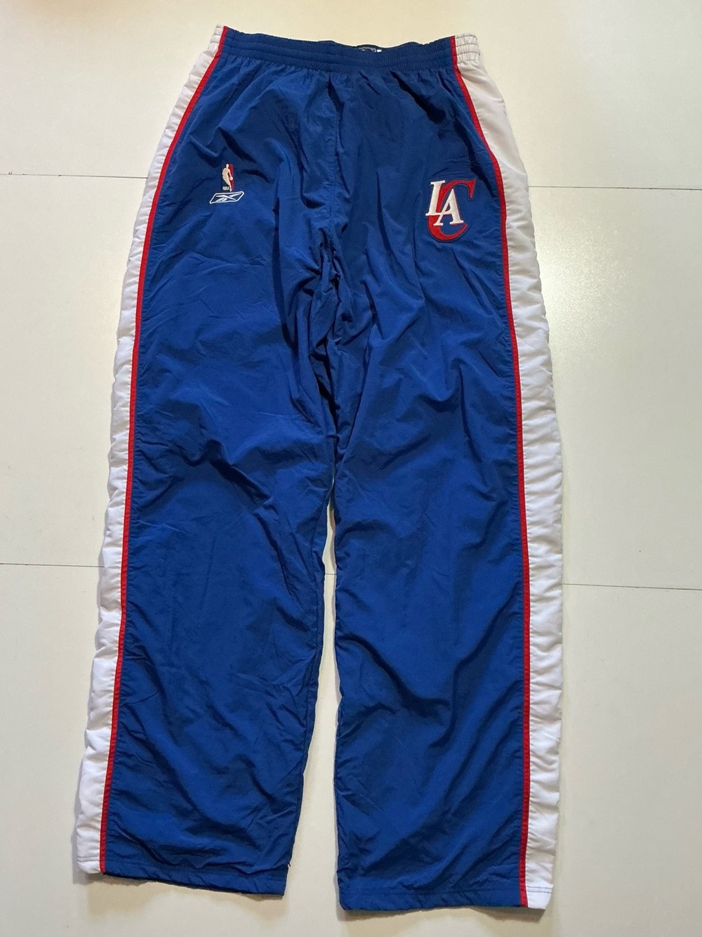 Reebok Los Angeles Clippers Player Team Issued Game Worn Tearaway Warm Up Pants